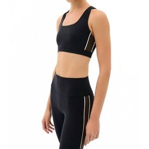 SPLITS59 lexi rigor bra in black/dark chocolate - size large